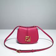Okify Fendi C’mon Mini Pink Leather Bag 21cm - 1