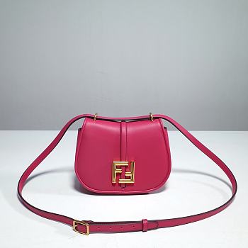 Okify Fendi C’mon Mini Pink Leather Bag 21cm