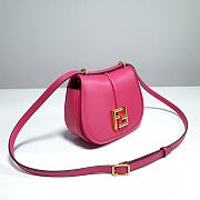 Okify Fendi C’mon Mini Pink Leather Bag 21cm - 4