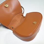Okify Fendi C’mon Mini Brown Leather Bag 21cm - 6