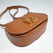 Okify Fendi C’mon Mini Brown Leather Bag 21cm - 5