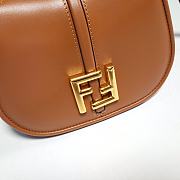 Okify Fendi C’mon Mini Brown Leather Bag 21cm - 2