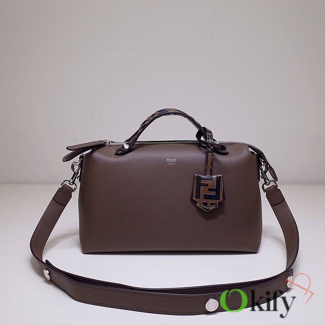 Okify Fendi By The Way Medium Brown Leather Boston Bag - 1