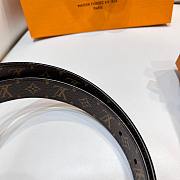 Okify LV Edge 25mm Reversible Belt Marron Black M0691U - 4