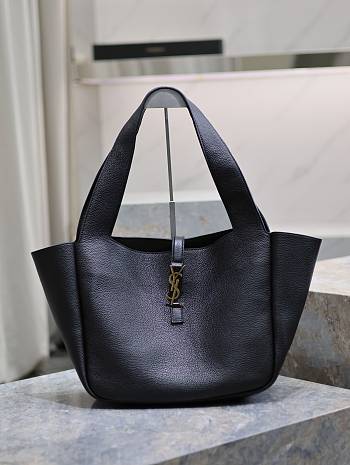 Okify YSL Bea In Grained Leather Black 50cm
