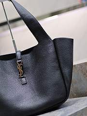 Okify YSL Bea In Grained Leather Black 50cm - 5