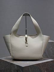 Okify YSL Bea In Grained Leather White 50cm - 1
