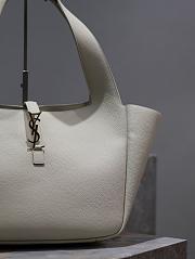 Okify YSL Bea In Grained Leather White 50cm - 4