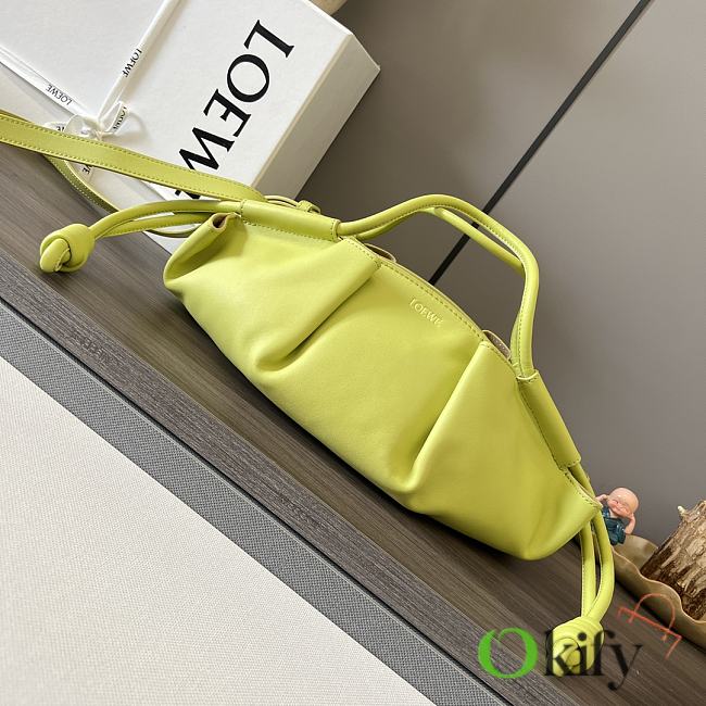 Okify Loewe Small Paseo Bag In Shiny Nappa Calfskin Yellow 35cm - 1