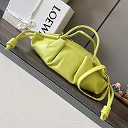 Okify Loewe Small Paseo Bag In Shiny Nappa Calfskin Yellow 35cm - 4