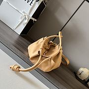 Okify Loewe Small Paseo Bag In Shiny Nappa Calfskin Warm Desert 35cm - 5