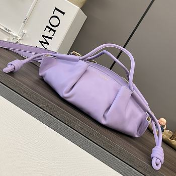 Okify Loewe Small Paseo Bag In Shiny Nappa Calfskin Lanvender 35cm