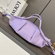 Okify Loewe Small Paseo Bag In Shiny Nappa Calfskin Lanvender 35cm - 6