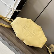 Okify Loewe Small Paseo Bag In Shiny Nappa Calfskin Dark Butter 35cm - 5