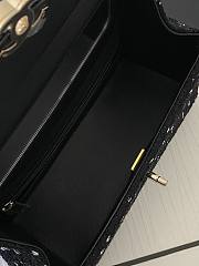 Okify CC Box Bag Tweed Sequins Gold Metal Black/White - 3