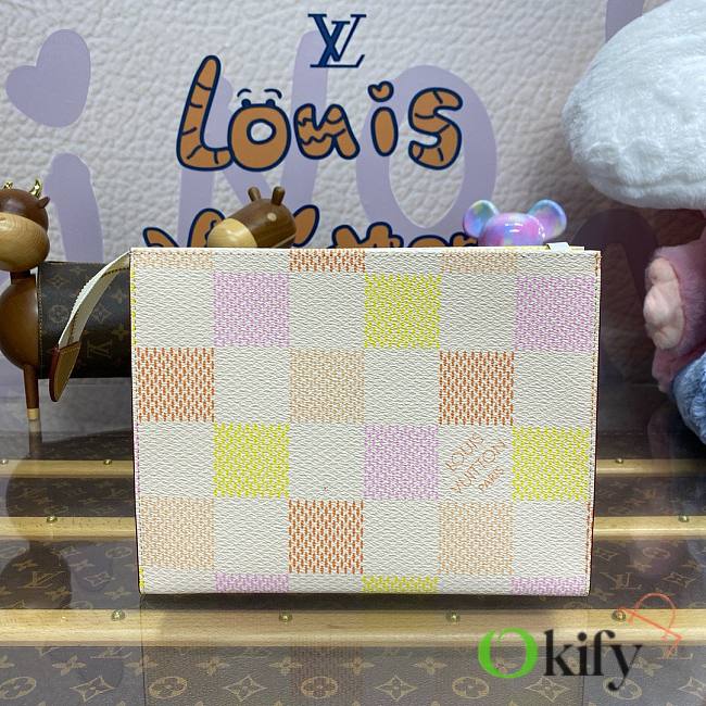 Okify LV Toilet Pouch Other Other Damier Canvas Peach N40740 - 1