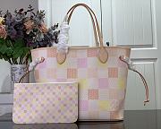 Okify LV Neverfull MM Other Damier Canvas Peach N40668 - 3
