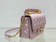 Okify Small Dior Jolie Top Handle Bag Pink Cannage Calfskin - 5