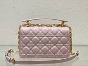 Okify Small Dior Jolie Top Handle Bag Pink Cannage Calfskin - 3