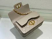 Okify Small Dior Jolie Top Handle Bag Beige Cannage Calfskin - 5