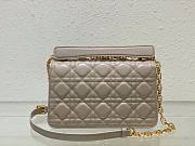 Okify Small Dior Jolie Top Handle Bag Beige Cannage Calfskin - 2