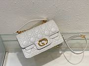 Okify Small Dior Jolie Top Handle Bag White Cannage Calfskin - 2