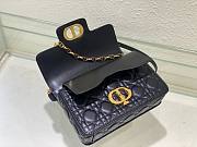 Okify Small Dior Jolie Top Handle Bag Black Cannage Calfskin - 5