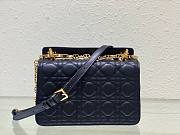Okify Small Dior Jolie Top Handle Bag Black Cannage Calfskin - 6