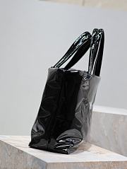 Okify YSL Saint Laurent Maxi Tote In Patent Canvas Black - 3