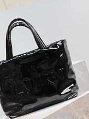 Okify YSL Saint Laurent Maxi Tote In Patent Canvas Black - 4