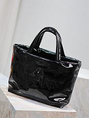 Okify YSL Saint Laurent Maxi Tote In Patent Canvas Black - 6