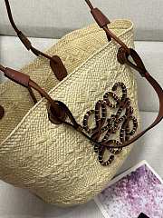 Okify Loewe Medium Anagram Basket Bag Tan 46cm - 5