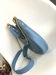 Okify Bvlgari Serpenti Ellipse Medium Crossbody Bag Blue 25.5cm - 2