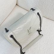 Okify YSL Niki Baby Vintage Leather White - 6