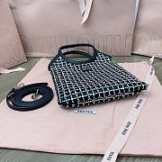 Okify Miu Miu Satin Handbag With Synthetic Crystals Black 5BA281 - 5