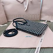 Okify Miu Miu Satin Handbag With Synthetic Crystals Black 5BA281 - 4