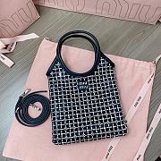 Okify Miu Miu Satin Handbag With Synthetic Crystals Black 5BA281 - 3