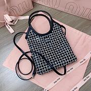 Okify Miu Miu Satin Handbag With Synthetic Crystals Black 5BA281 - 2