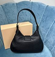 Okify Miu Miu Madras Leather Hobo Bag Black 5BC157 - 3