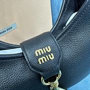 Okify Miu Miu Madras Leather Hobo Bag Black 5BC157 - 6