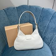 Okify Miu Miu Madras Leather Hobo Bag White 5BC157 - 2