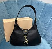 Okify Miu Miu Madras Leather Hobo Bag Black 5BC157 - 1