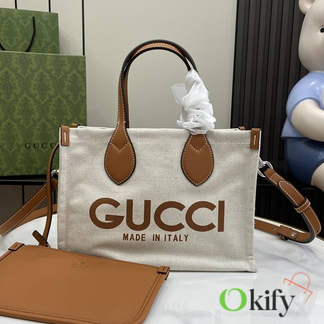 Okify Gucci Mini Tote Bag With Gucci Print - 1