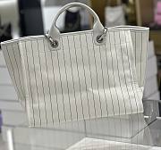 Okify CC 23P White Shopping Bag Deauville Tote 38cm - 3