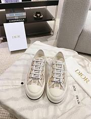 Okify Walk'n'Dior Platform Sneaker White and Gold Tone  - 1