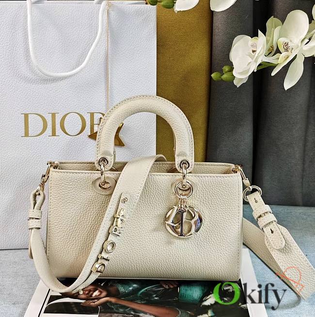 Okify Dior Lady D-Sire My ABCDior Bag Bull Leather White - 1