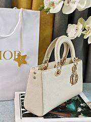 Okify Dior Lady D-Sire My ABCDior Bag Bull Leather White - 6
