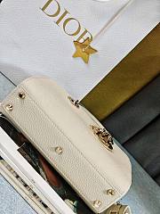 Okify Dior Lady D-Sire My ABCDior Bag Bull Leather White - 4