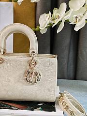 Okify Dior Lady D-Sire My ABCDior Bag Bull Leather White - 5