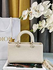 Okify Dior Lady D-Sire My ABCDior Bag Bull Leather White - 2